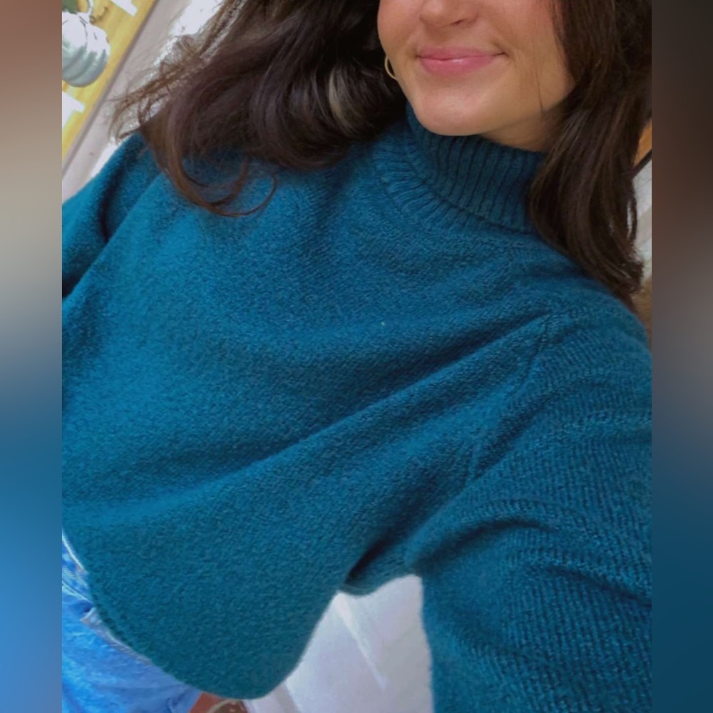 Turquoise sweater